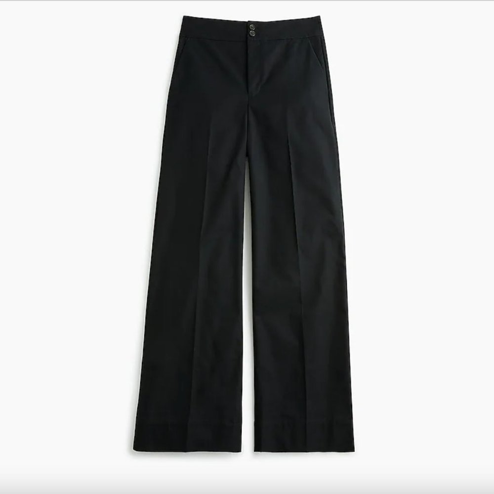 NWT JCrew Frankie Pant Stretch Twill Black
